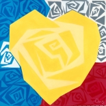 Yellow Rose (heart)